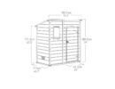 Keter 6′ x 4′ Manor Plastic Pent Garden Storage Shed – Beige-oakleysgardenmachine- Free shipping