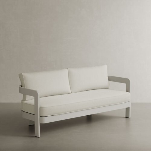 N3 Stone Three Seater Sofa Cirrus Textured Weave - Image 2
