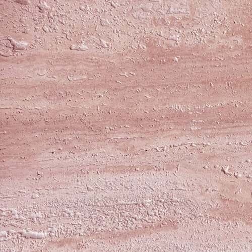 Porto Travertine Side Table, Red - Image 3